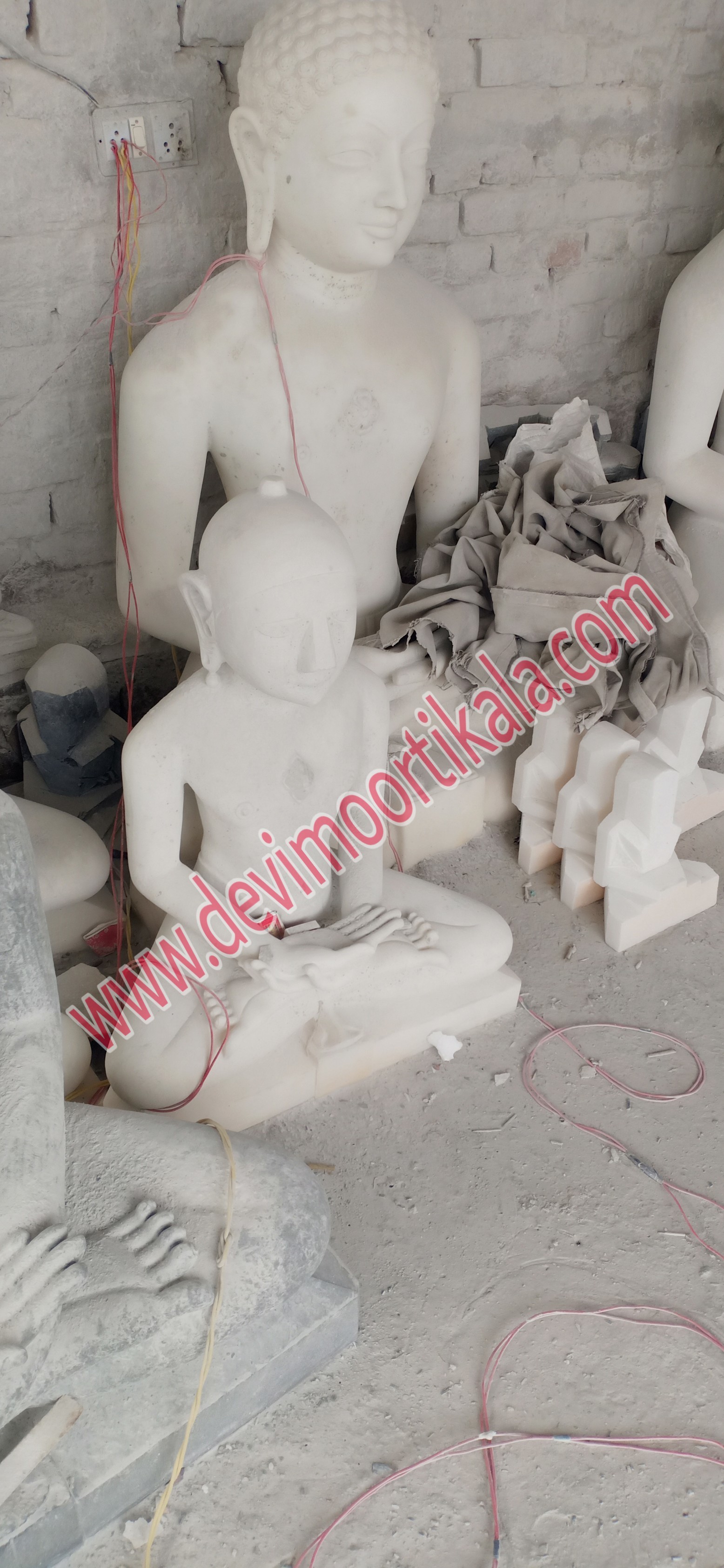 Marble Buddha statue