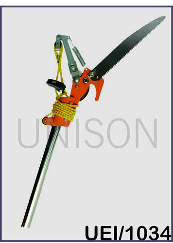 Tree Pruner With Saw and Pipe Shaft