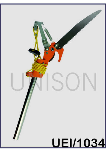 Tree Pruner With Saw and Pipe Shaft