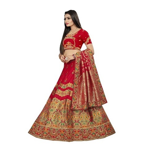 Red Designer Bridal Lehngha Choli