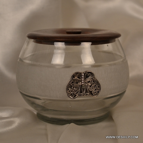 Transparent Decorative Glass Bowl