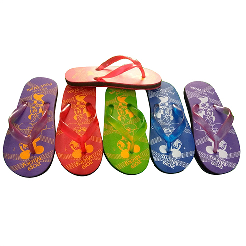 Multicolor Mens Beach Slippers