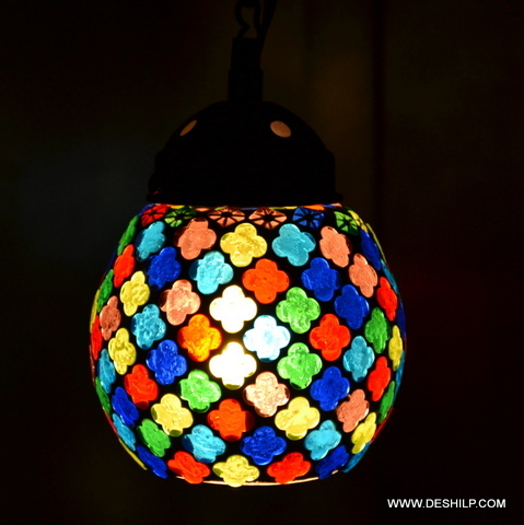 Small Mosaic Wall Hanging Lamp