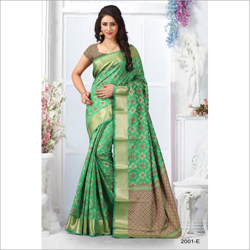 Available In Different Colors Ladies Designer Kanchipuram Saree