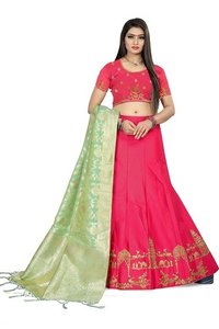 Available In 4 Colors Art Banarasi Silk Chaniya Choli