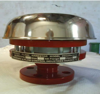 End of Line Free Vent Flame Arrester