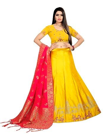 Shop Pink Net All-Over Embroidered Unstitched Lehenga Set with Stonework  For Festive wear at Soch