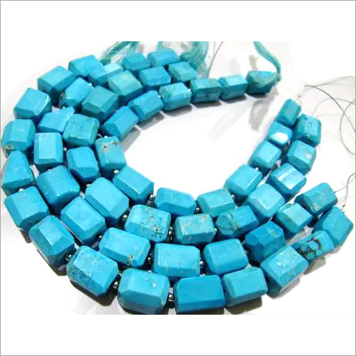 Natural Turquoise Magnasite free shape nugget Tumbled lazer cut beads.