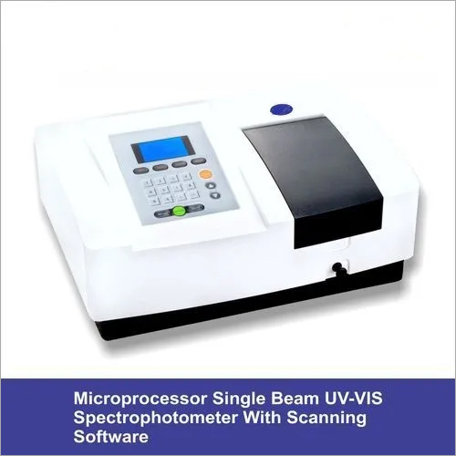 Microprocessor UV-VIS Single Beam Spectrophotometer with scanning softwere
