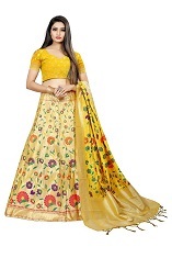 Available In 4 Colors Silk Wooven Lehenga Choli