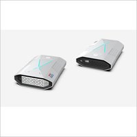 Mini Portable Air Sanifier - Stainless Steel & Mild Steel, 109x39x155 Mm, Black & Ghost White | Semi-automatic, 99.9% Cadr, Ionizer For 250 Sqft Rooms