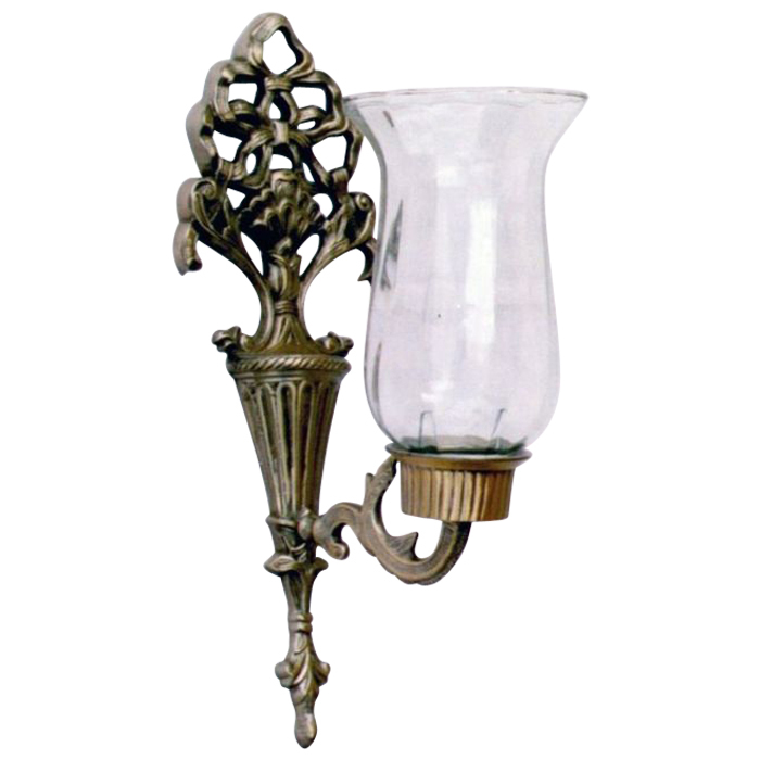 Traditonal Brass Wall Candle Lamp