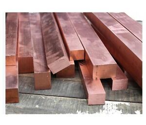 Copper Square Bar - 10 to 12 Inches | Durable Material, Versatile Applications in Metalworking and Fabrication
