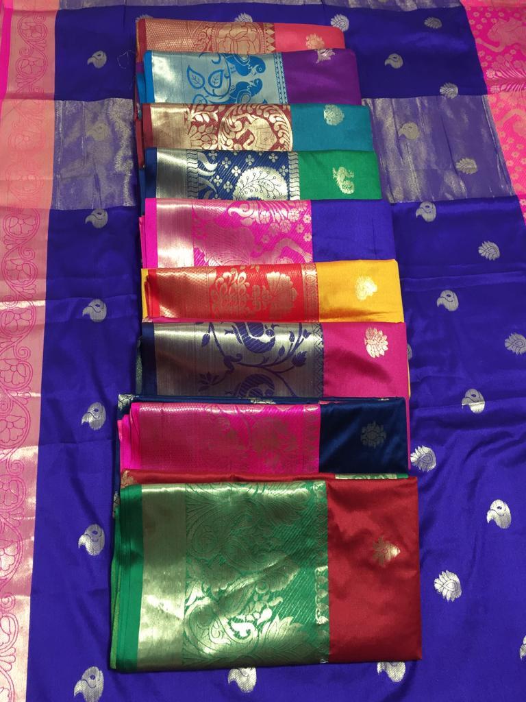 Soft Cotton Peacock Jacquard Work Saree