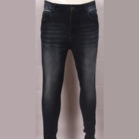 Mens Partywear Dobby Lycra Solid Jeans