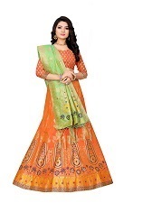 Available In 4 Colors Designer Silk Lehenga Choli