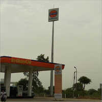 Silver Signage High Mast Pole
