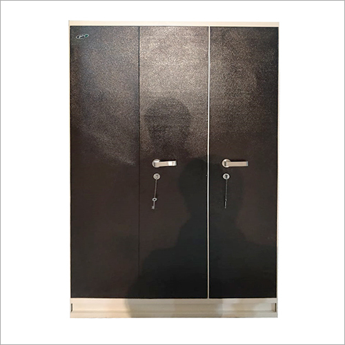 Three Door Steel Almirah - Stainless Steel Modern Brown Finish | Durable Easy to Clean 5-Year Warranty Machine Made Design