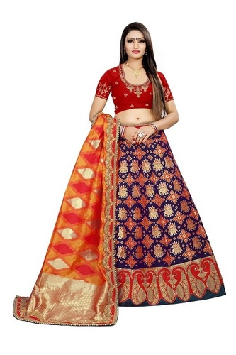 Available In 4 Colors Designer Bridal Lehenga Choli