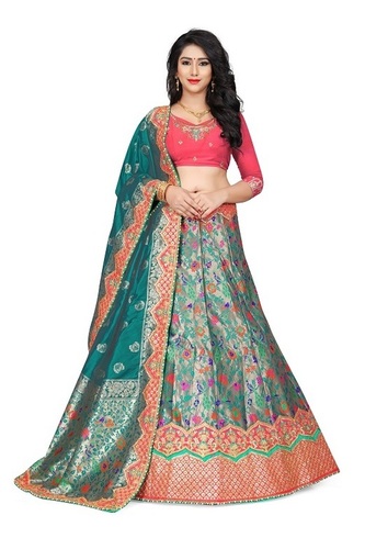 Available In 4 Colors Designer Bridal Lehenga
