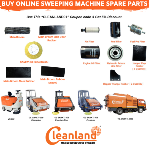 BUY ONLINE SWEEPING MACHINE SPARE PARTS