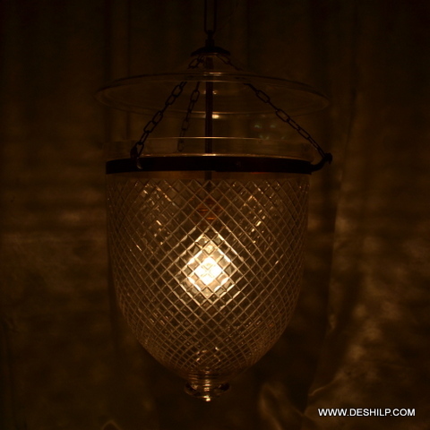 Cut Glass Wall Lantern