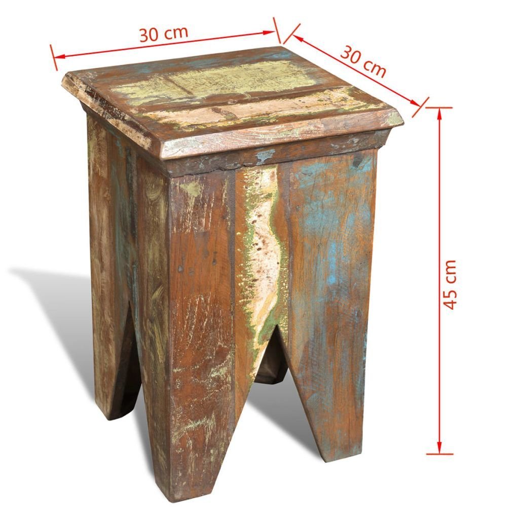 Reclaimed Wood Antique Stools