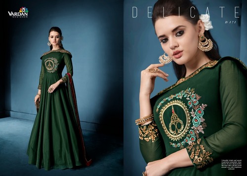 Fancy Designer Long Gown Bust Size: Xl Inch (In)