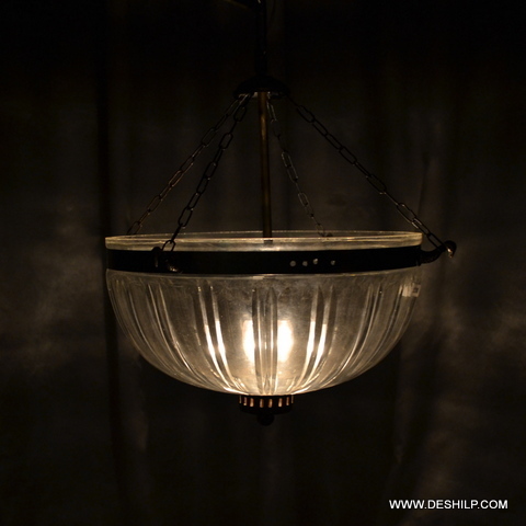 Transparent Frosted Glass Wall Hanging Lamp