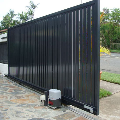 Black Automatic Sliding Gates