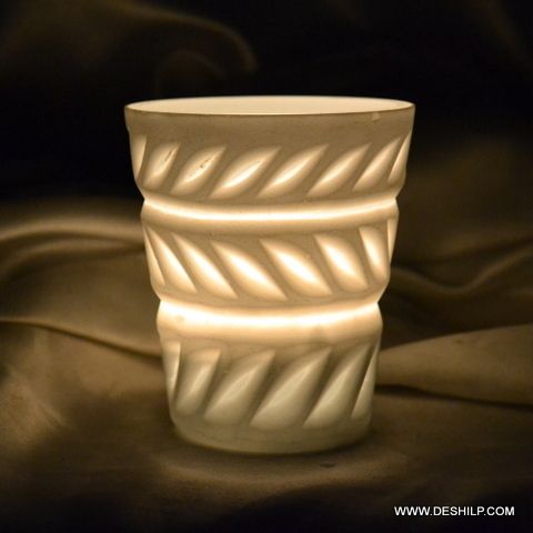 Glass Small T Light Candle Holder