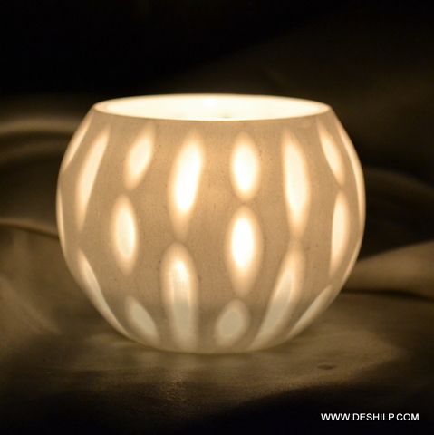 Round Glass Decor Candle Votive