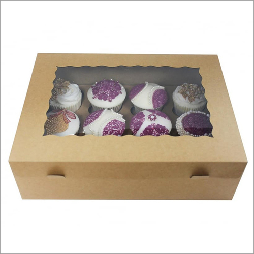 The Cake Decorating Co Plain Kraft Holds 12 Cupcake Box