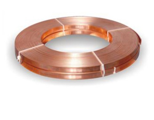 Bare Copper Tape - Oxygen Free High Conductivity Copper, Width 10-50 MM, Thickness 2-6 MM, ID 300 MM, OD 1000 MM | Earthing Application, Minimum Thickness 2 MM