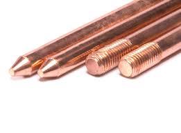 Pure Copper Earth Rods - EC Grade Copper 99.9% Purity Internal & External Threading | Corrosion Resistant Easy Maintenance Durable Design