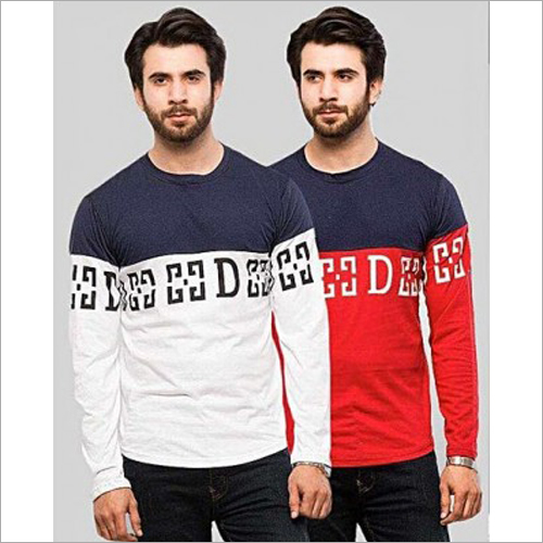 Available In All Color Mens Round Neck Printed T-Shirts