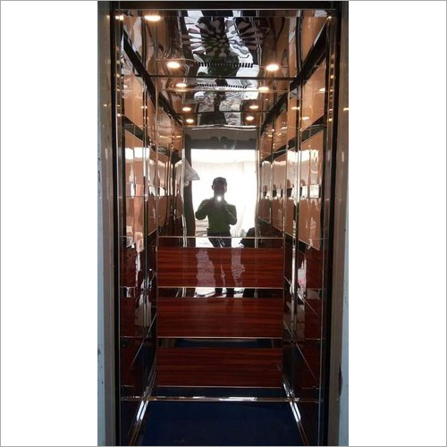 Stainless Steel Designer Elevator Cabin