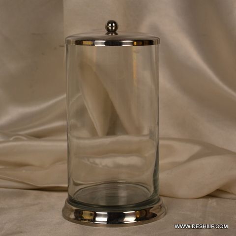 Clear Glass Jar With Glass Lid