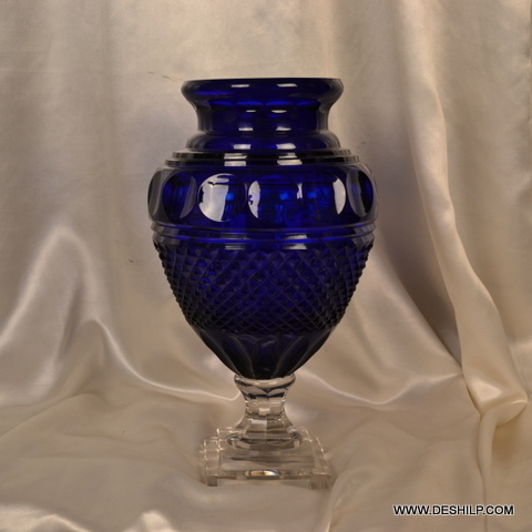 Prismpetal Crystal Vase - Bottom Diameter: 20 Centimeter (Cm)