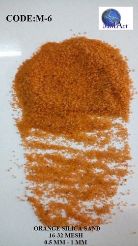 Silica Coated Rangoli 23 Color Orange Size: 0.5-1 Mm  Or  16/32 Mesh