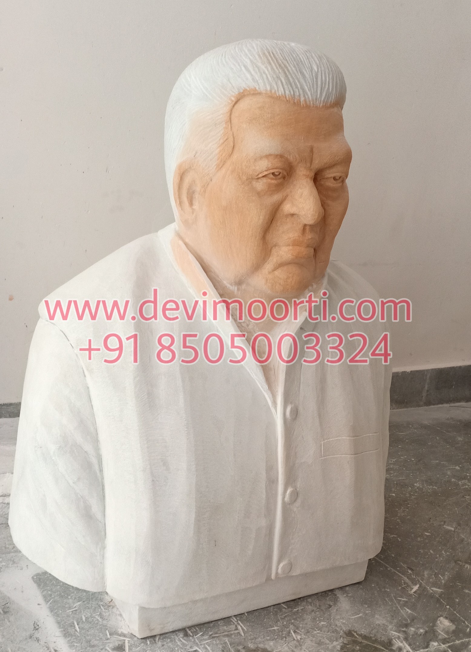 Marble Bust Human Statue