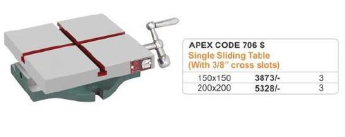 Single Sliding Table - With 3.8 Inch Cross Slots