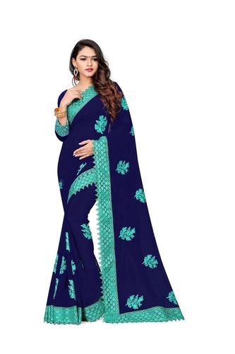 4 Fancy Border Sarees