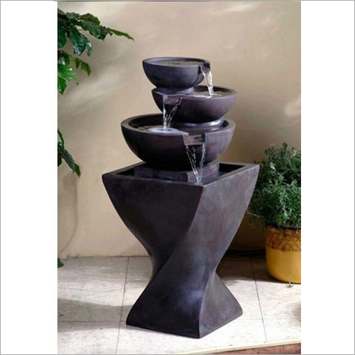 Black Sandstone Garden Fountain