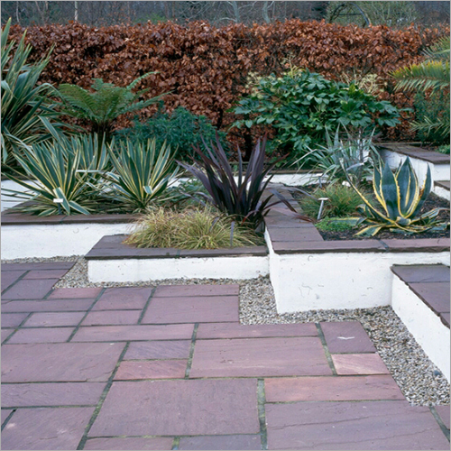 Red Sandstone Garden Tile