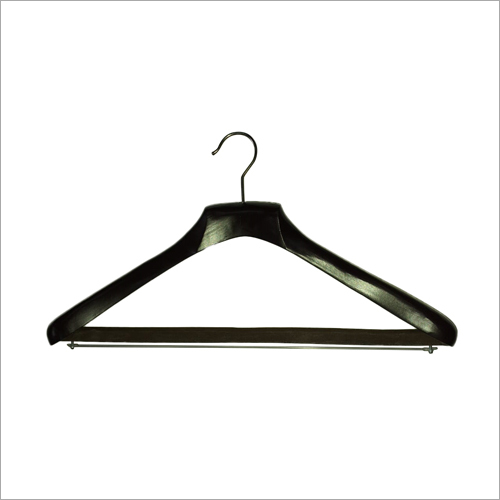 Black Natural Plastic Coat Hanger