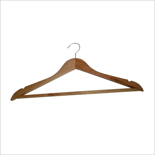 Brown Non-Slip Wooden Hanger