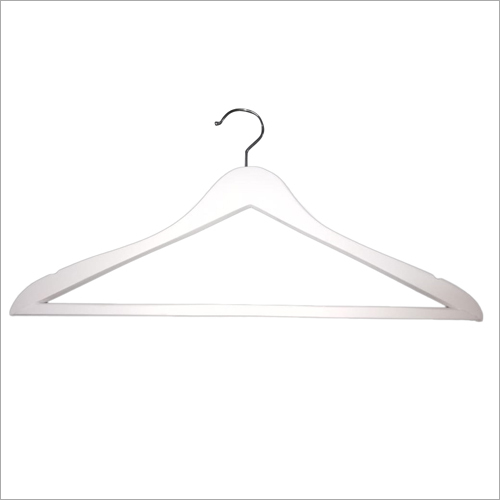 Garment White Wooden Cloth Hanger