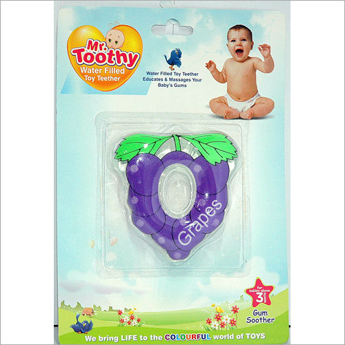 PVC Water Filled Grapes Shape Teether