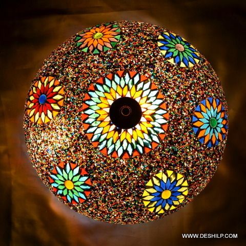 Multicolor Mosaic Home Decor Wall Ceiling Light